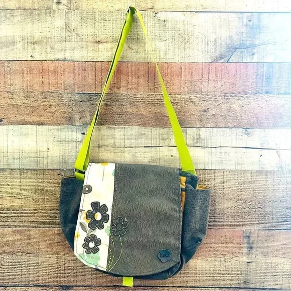 Haiku by Sharon Eisenhauer Floral To-Go Messenger/Crossbody - Picture 1 of 9